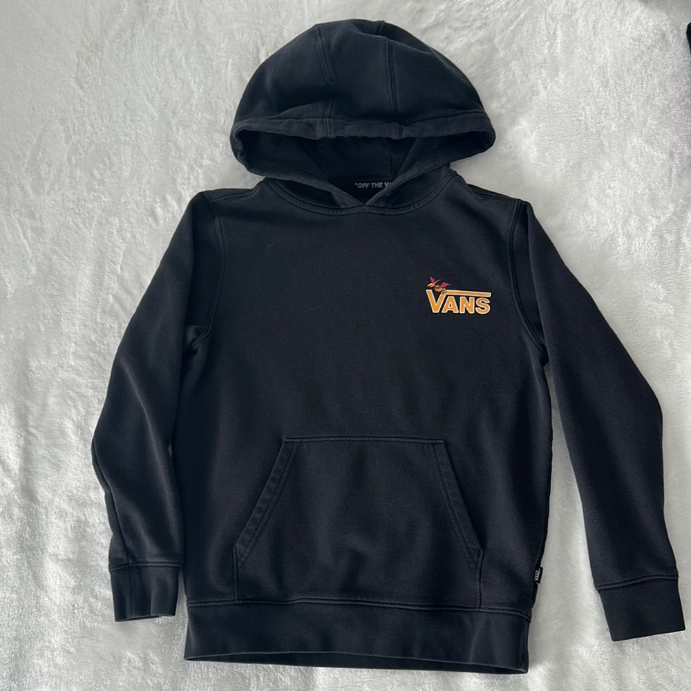 Vans Black Pullover Hoodie Sweatshirt